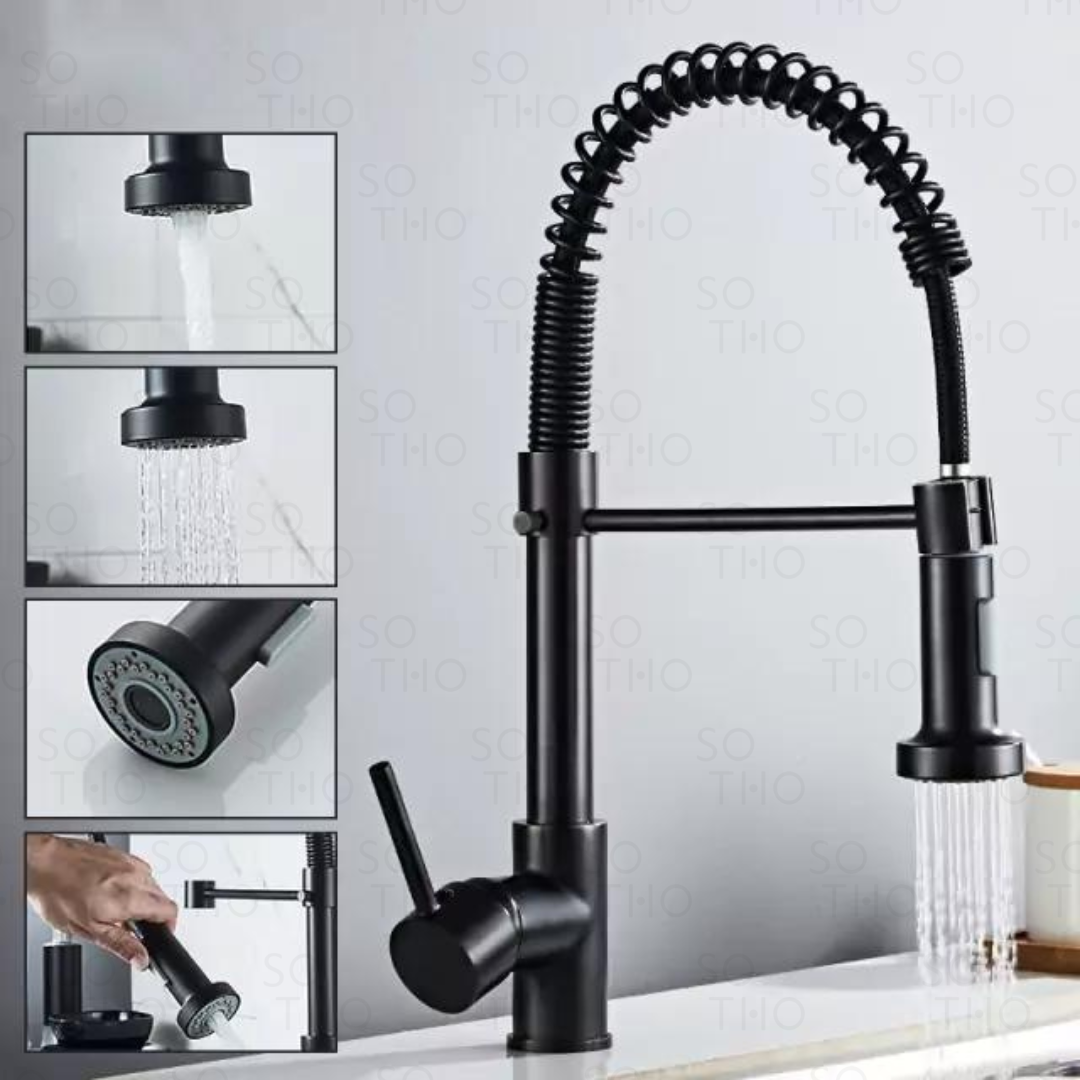 Torneira de Cozinha Misturadora Monocomando com Rotação Em 360º - 04 Cores Disponíveis