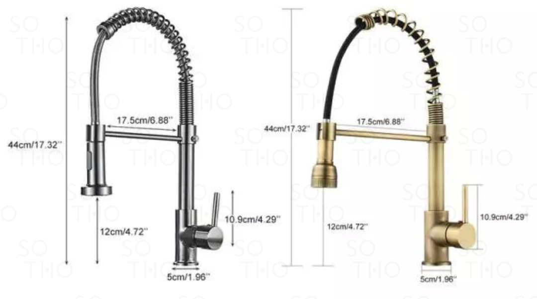 Torneira de Cozinha Misturadora Monocomando com Rotação Em 360º - 04 Cores Disponíveis