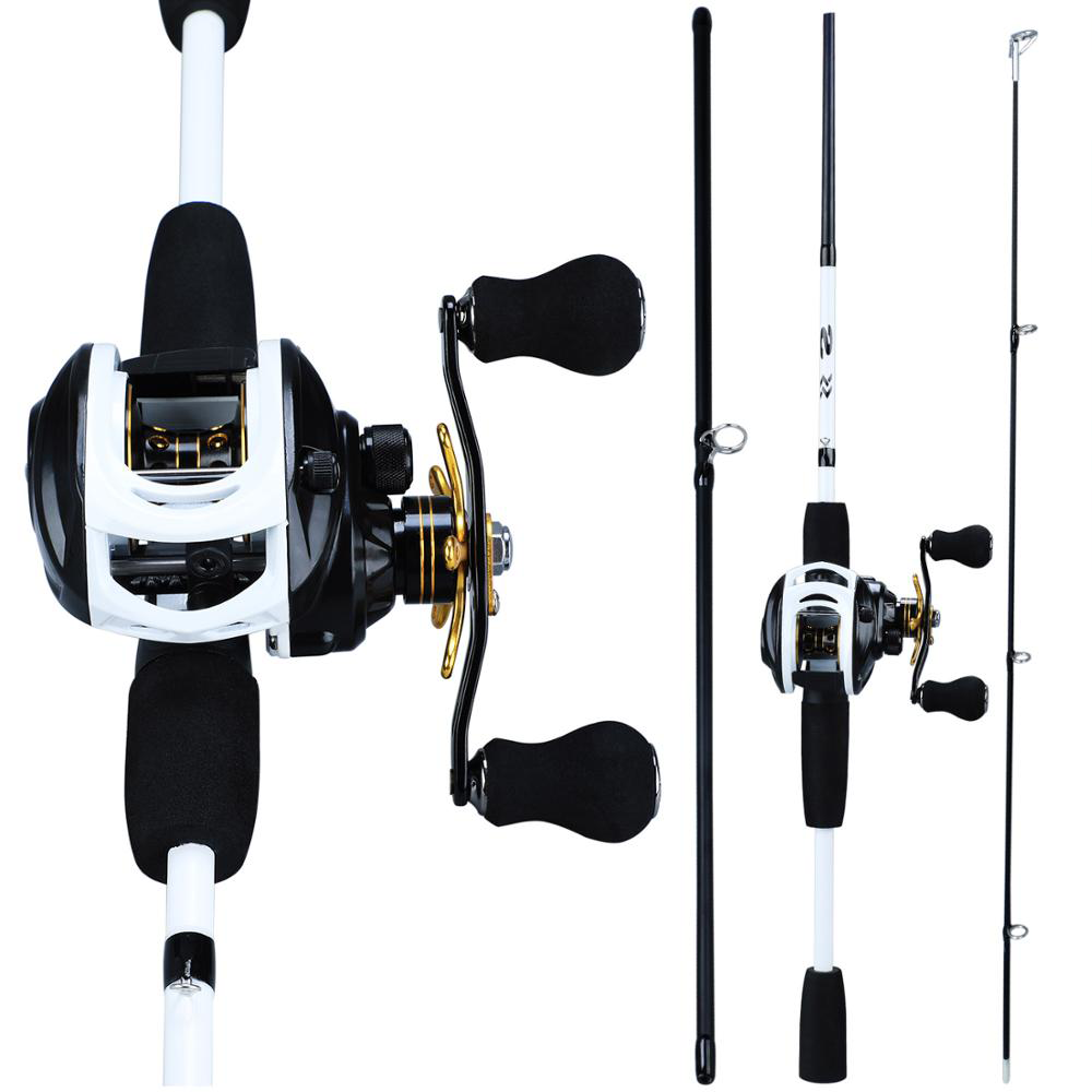 Vara de Pesca com Carretilha Premium 12 Rolamentos 20 Libras