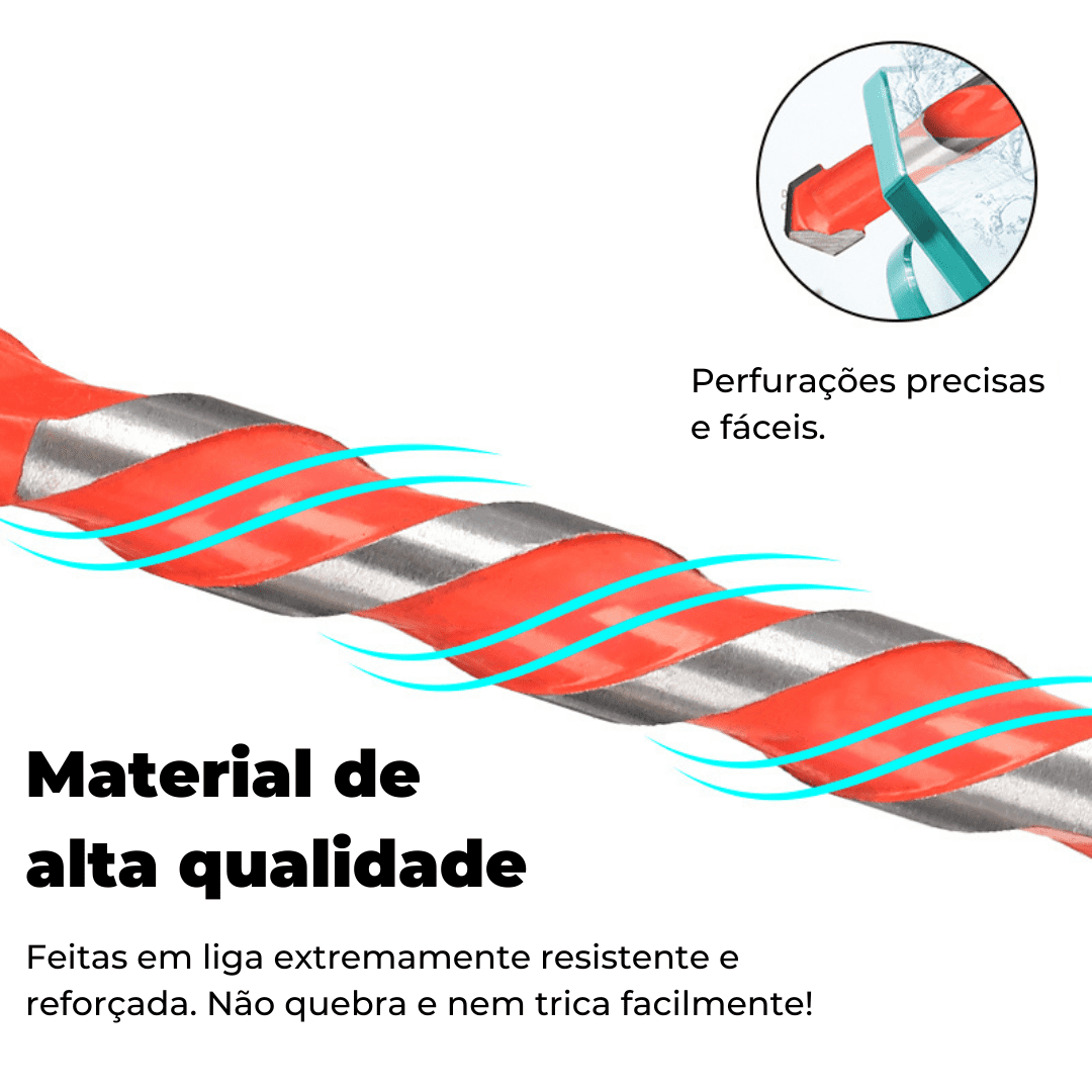 Brocas Diamantada Profissional | Kit Completo