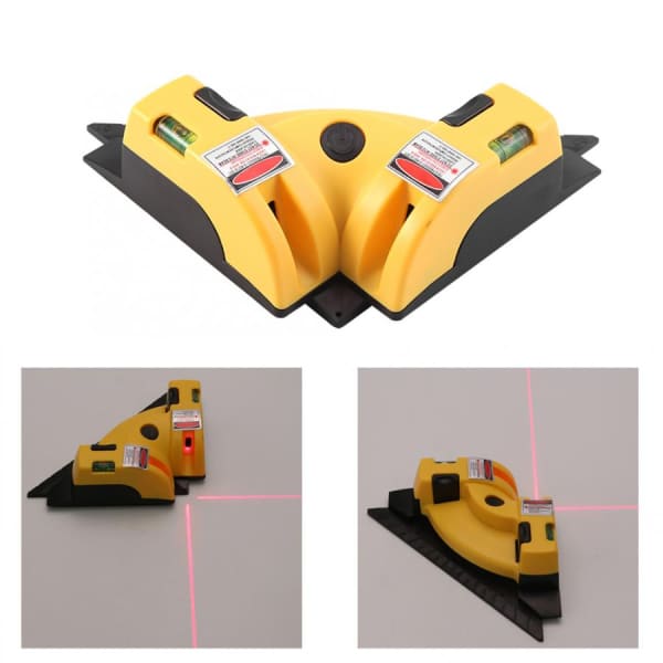 Nível a Laser Com Esquadro e Prumo 3 em 1