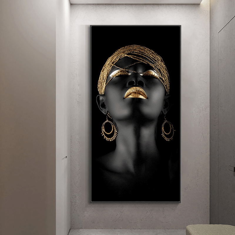 Quadro Deluxe "Ouro e África"