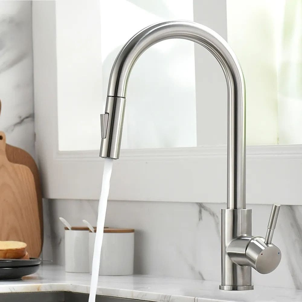 Torneira Monocomando Itália Com Ducha Extensível Pull-Out