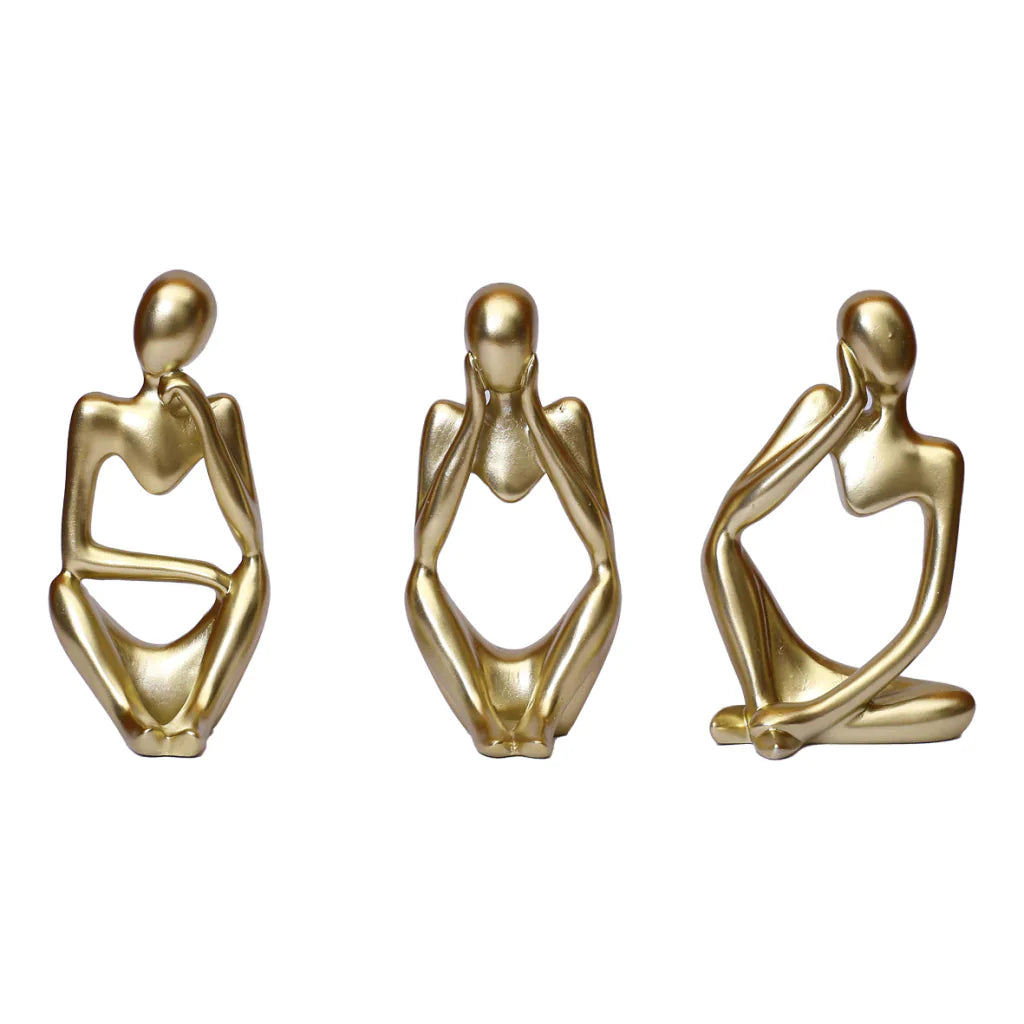 Conjunto de 3 Esculturas O Vazio de Pensar
