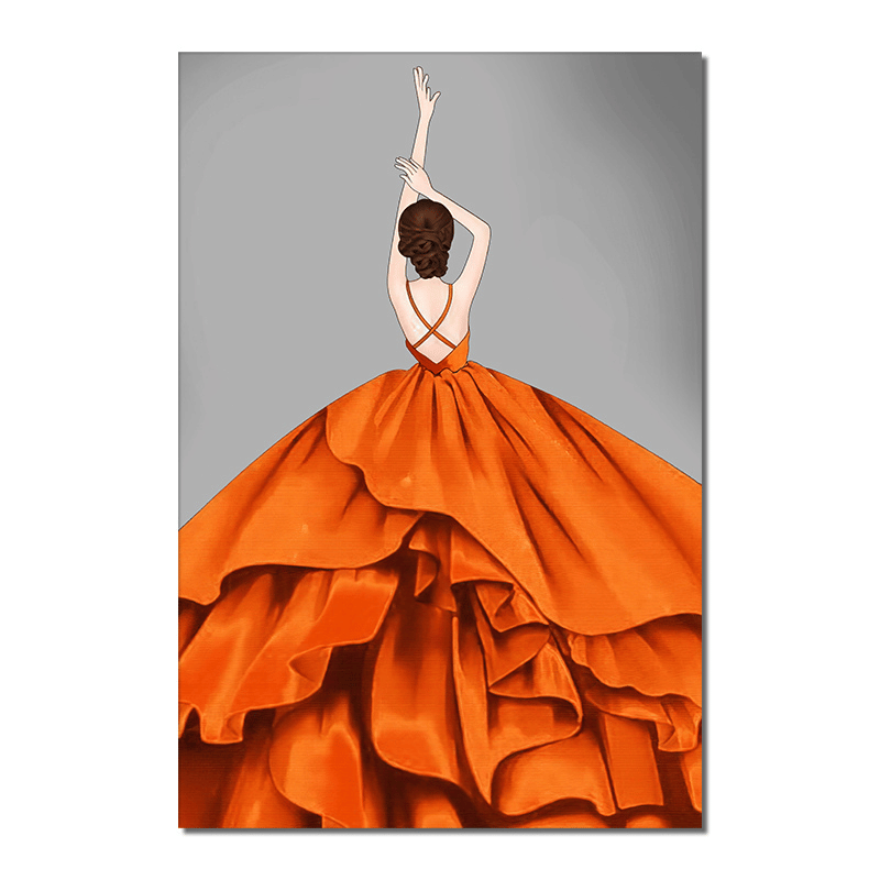 Quadros Modernos "Opulência Laranja"