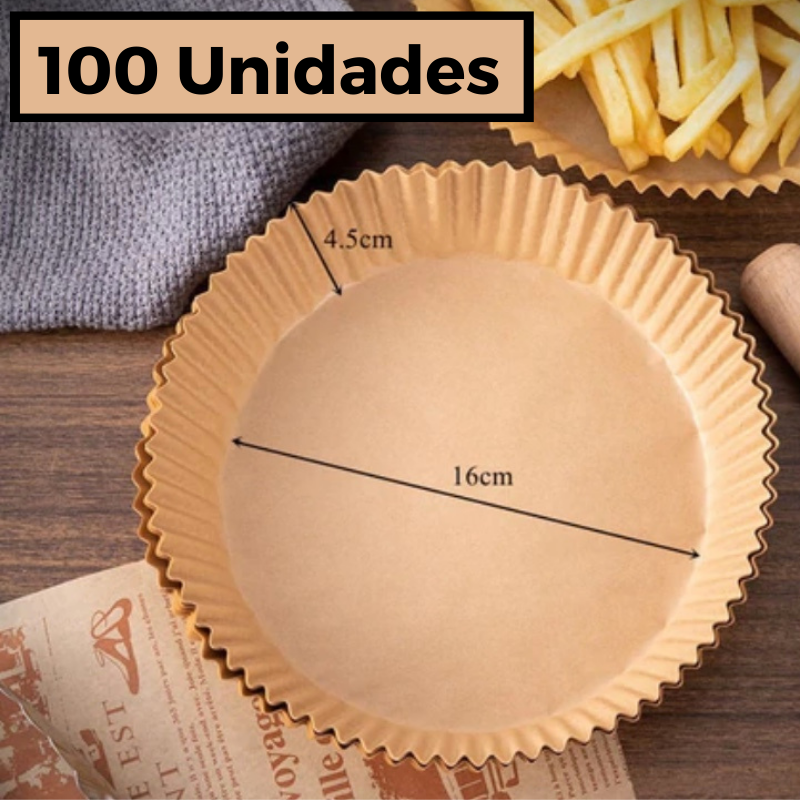 Forro de Papel à Prova de Óleo para Air Fryer