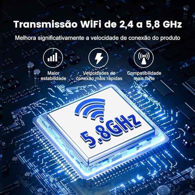 Adaptador CarlinKit 5.0 sem fio CarPlay e Android Auto