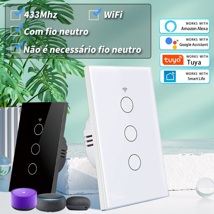 Interruptor Wi-fi Inteligente | Compatível com Alexa