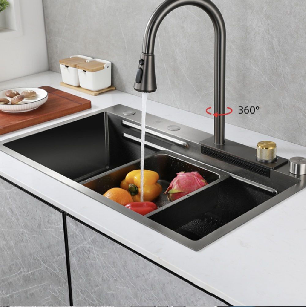 Pia Gourmet Smart Cascata para Cozinha - Kit Completo