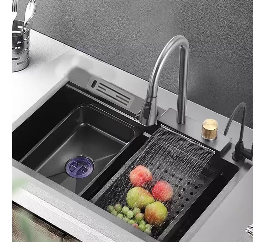 Pia Gourmet Smart Cascata para Cozinha - Kit Completo