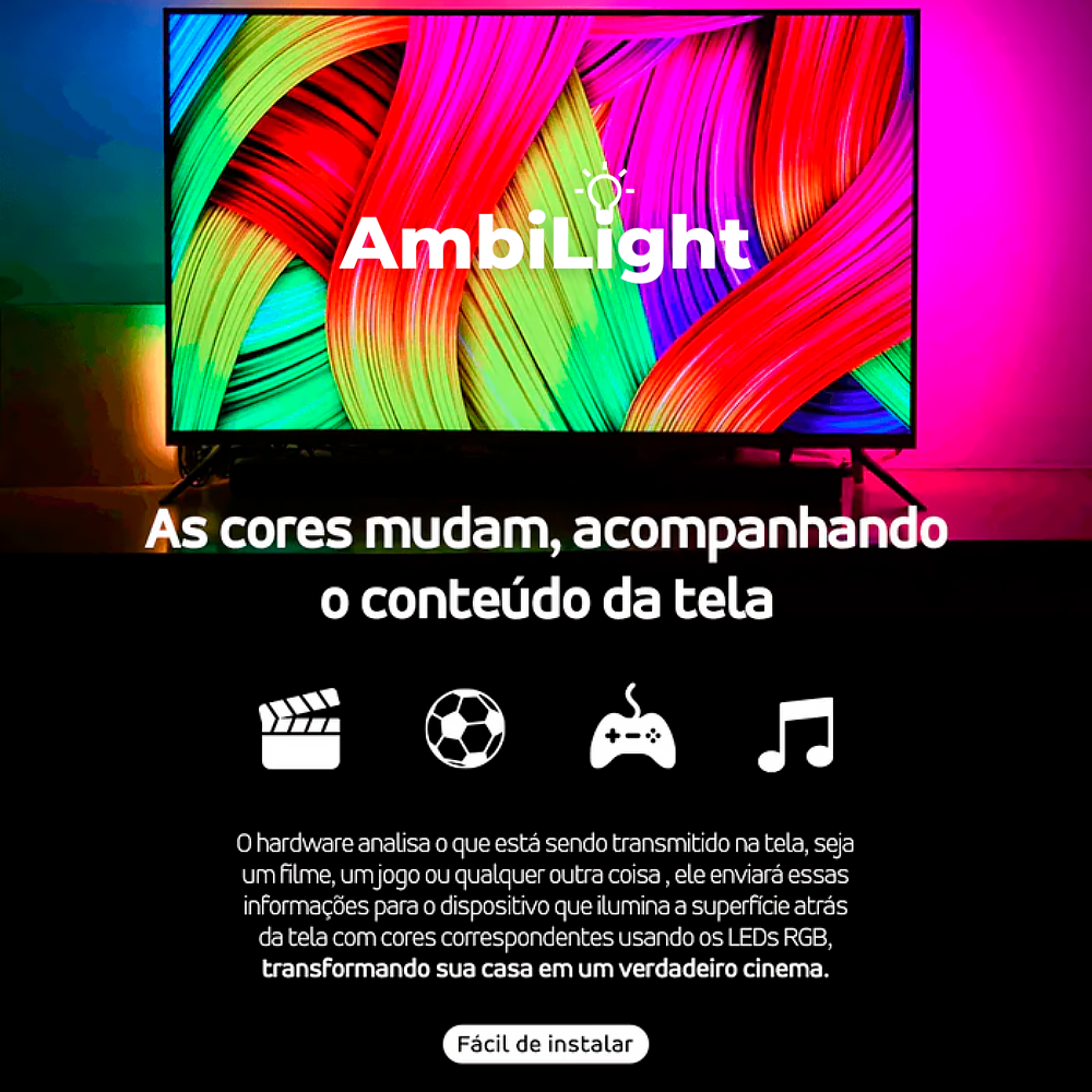 AmbilLght - LED interativo para TV's