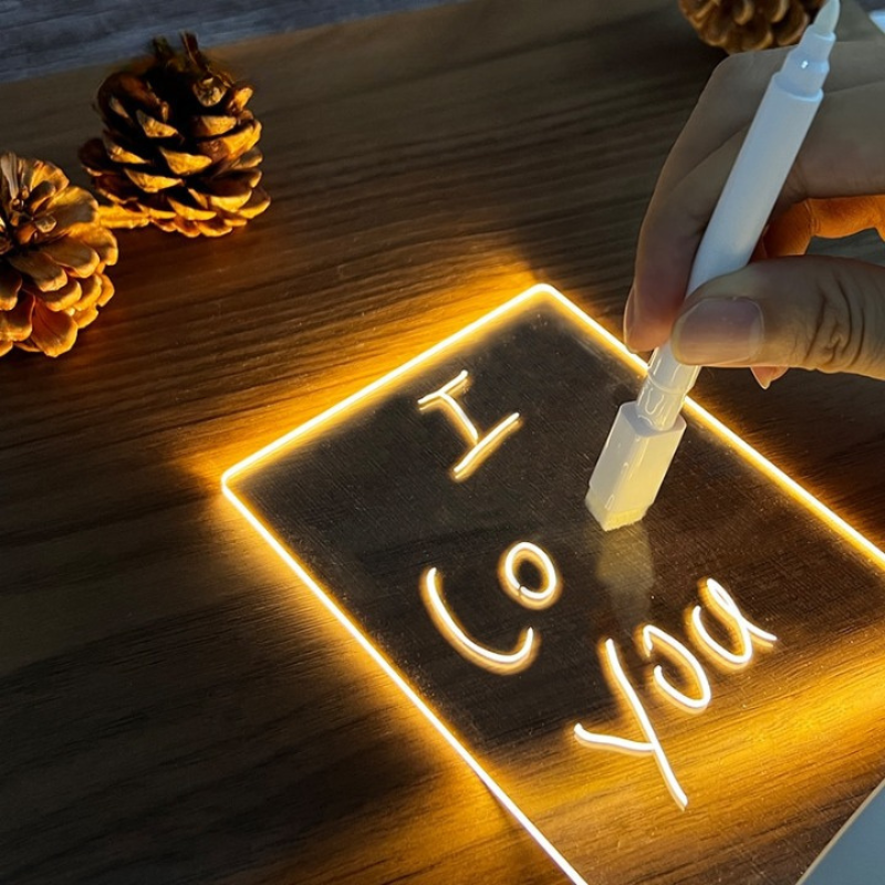 Luminária criativa LED 7 cores USB ou pilhas