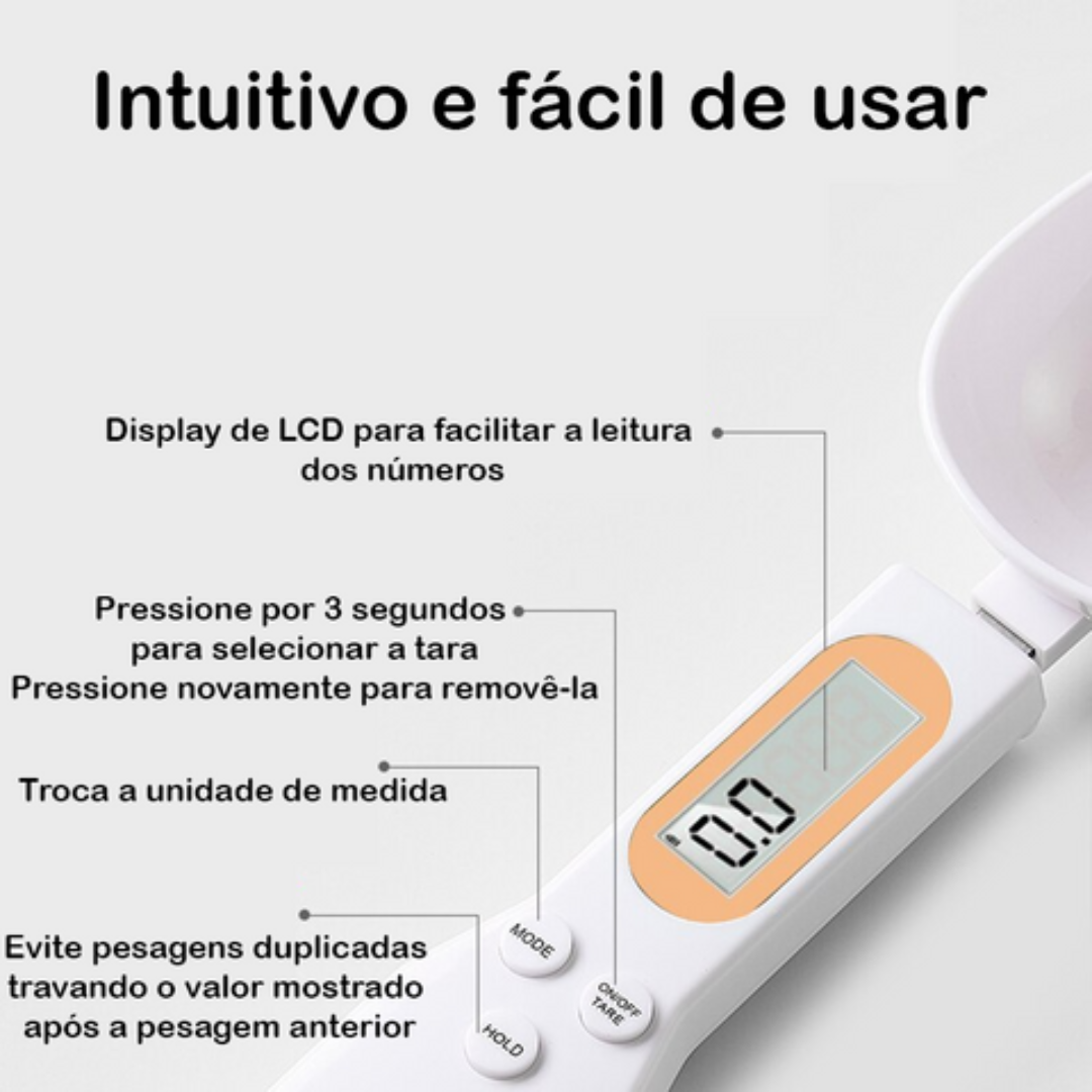 Colher de Medida de Peso Portátil