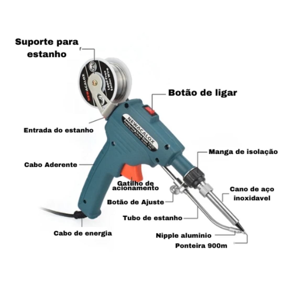 Pistola De Soldagem Automática Profissional
