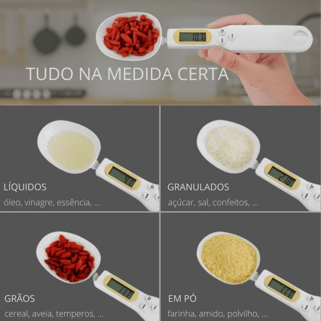 Colher de Medida de Peso Portátil