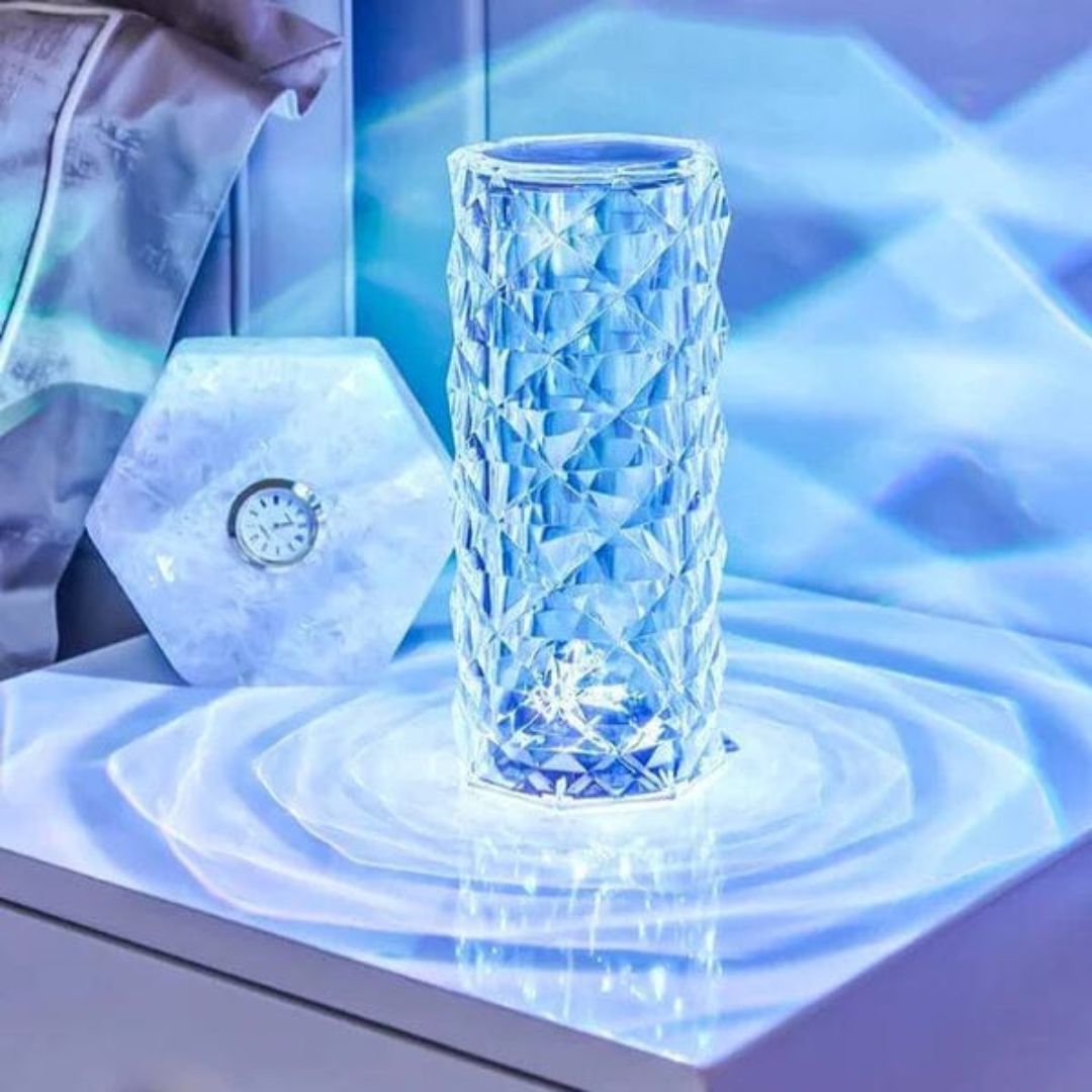 Luminária De Cristal Com 16 Cores Sensível ao Toque