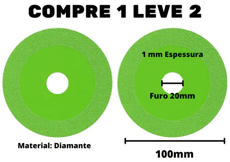 Disco de Corte Diamantado - Vidro, Cerâmica e Pisos