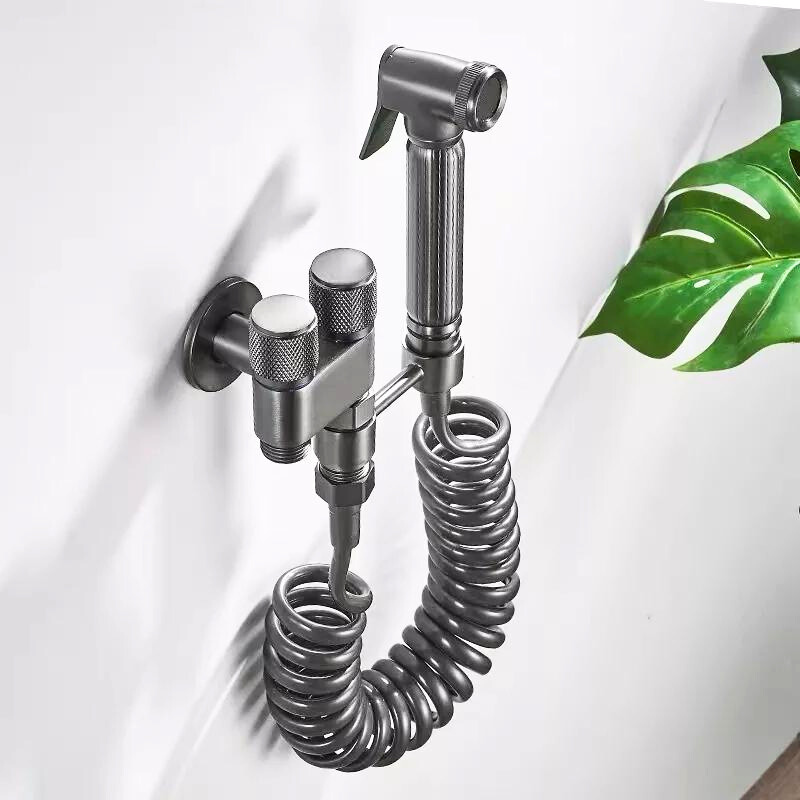 Ducha Higiênica Jato Pulverizador Flexível Aço Inox