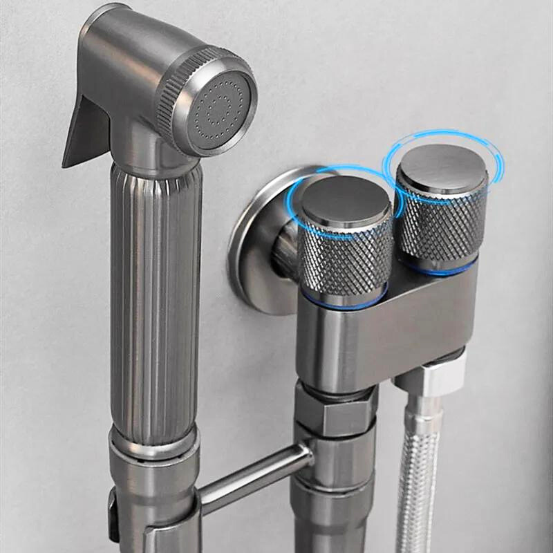 Ducha Higiênica Jato Pulverizador Flexível Aço Inox