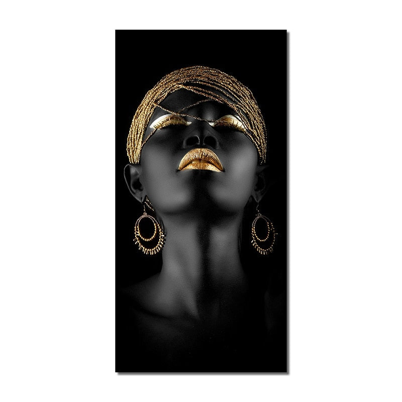 Quadro Deluxe "Ouro e África"