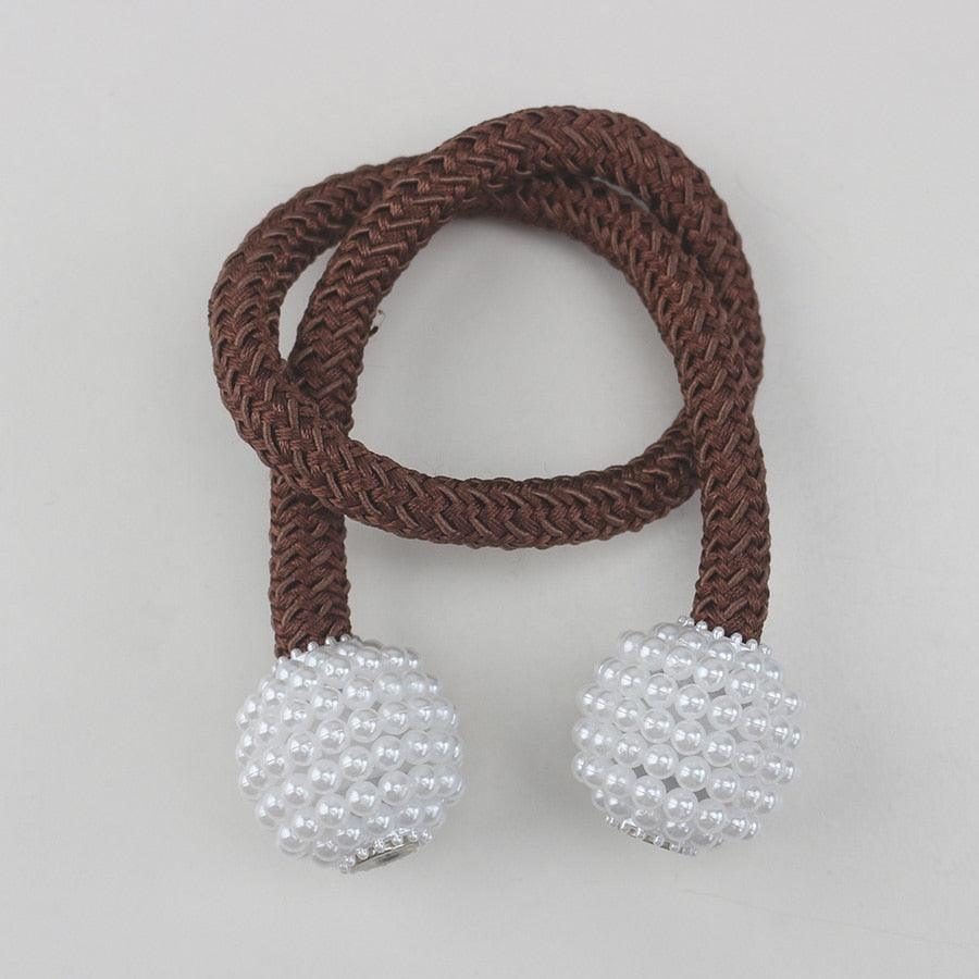 Anél de Cortina Magnética Decorativa - Pérola