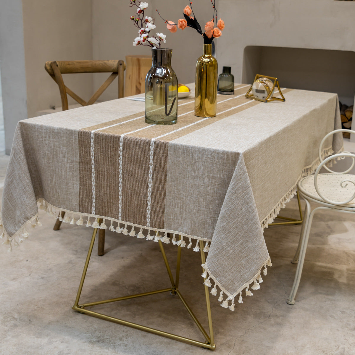 Toalha De Mesa Refinada 100% Linho Puro Alto Padrão