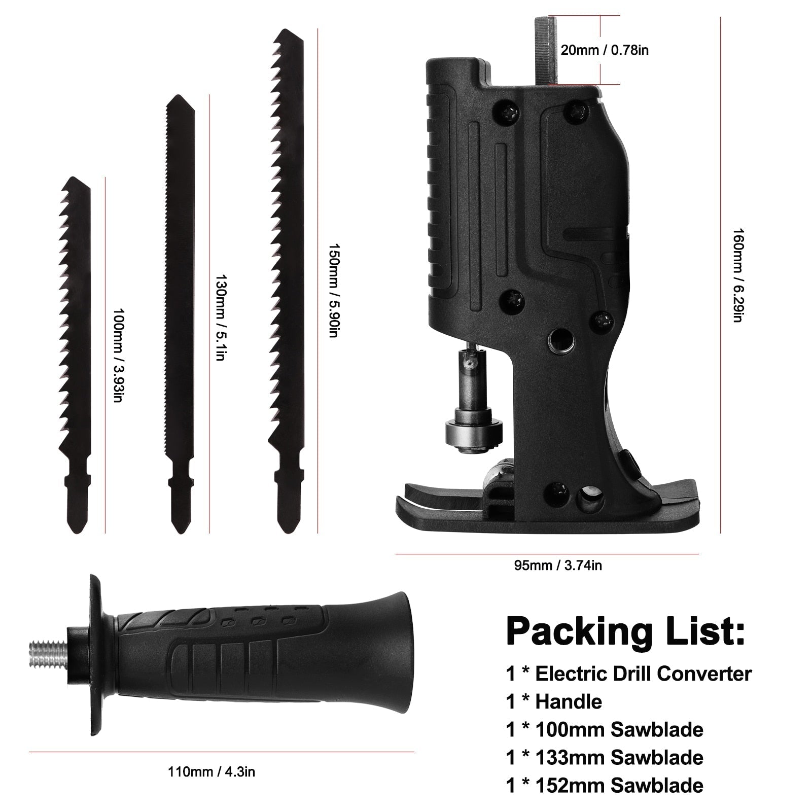 Adaptador De Serra Para Furadeira Multifuncional