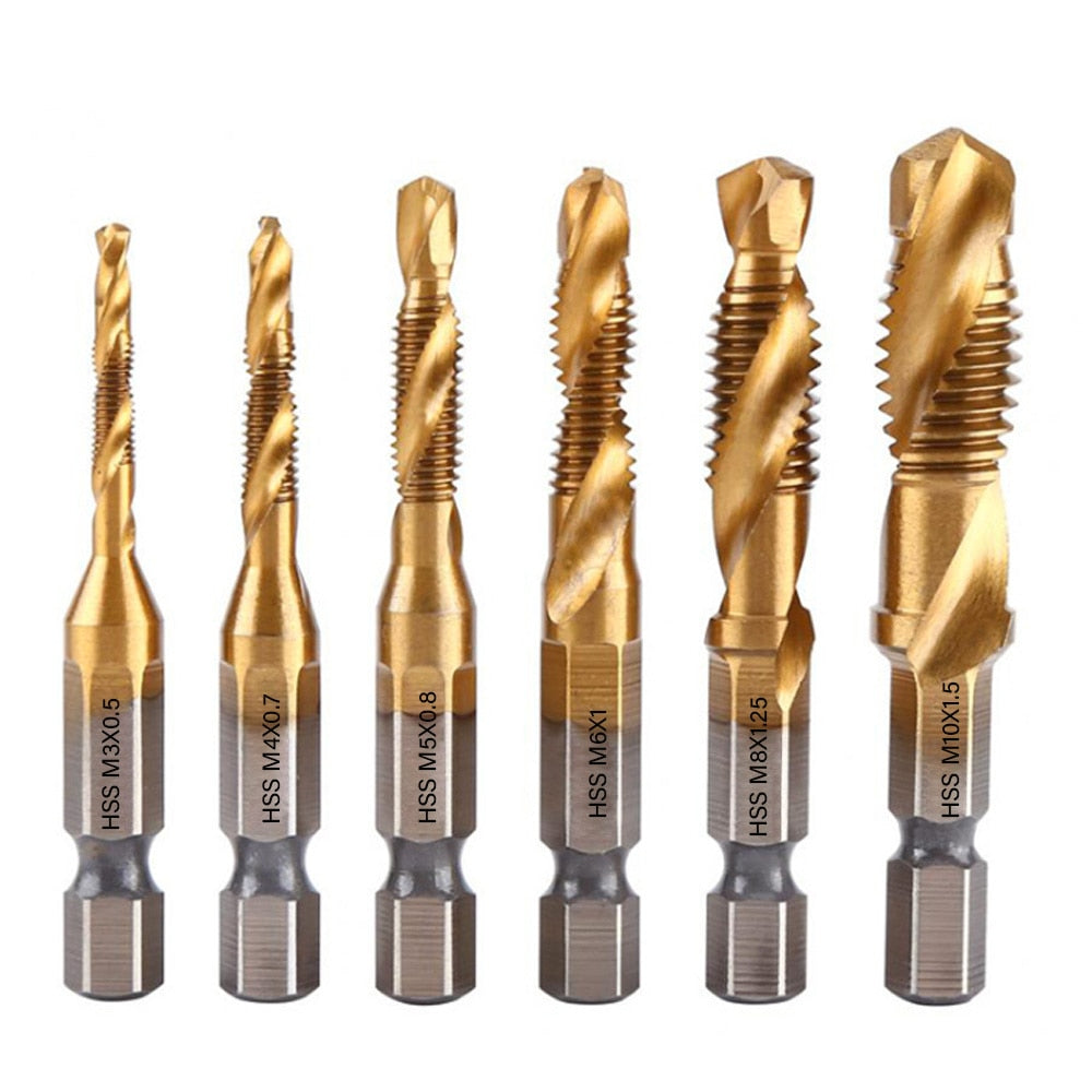 Brocas titanium | kit completo (2 em 1)