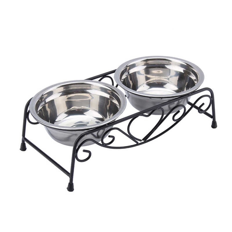 Tigela Dupla Aço Inox Tonia