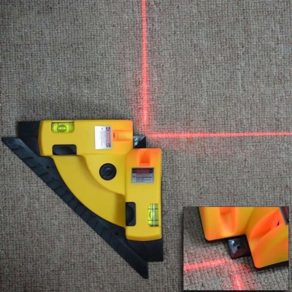 Nível a Laser Com Esquadro e Prumo 3 em 1