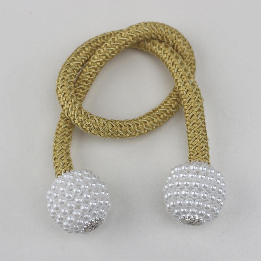 Anél de Cortina Magnética Decorativa - Pérola