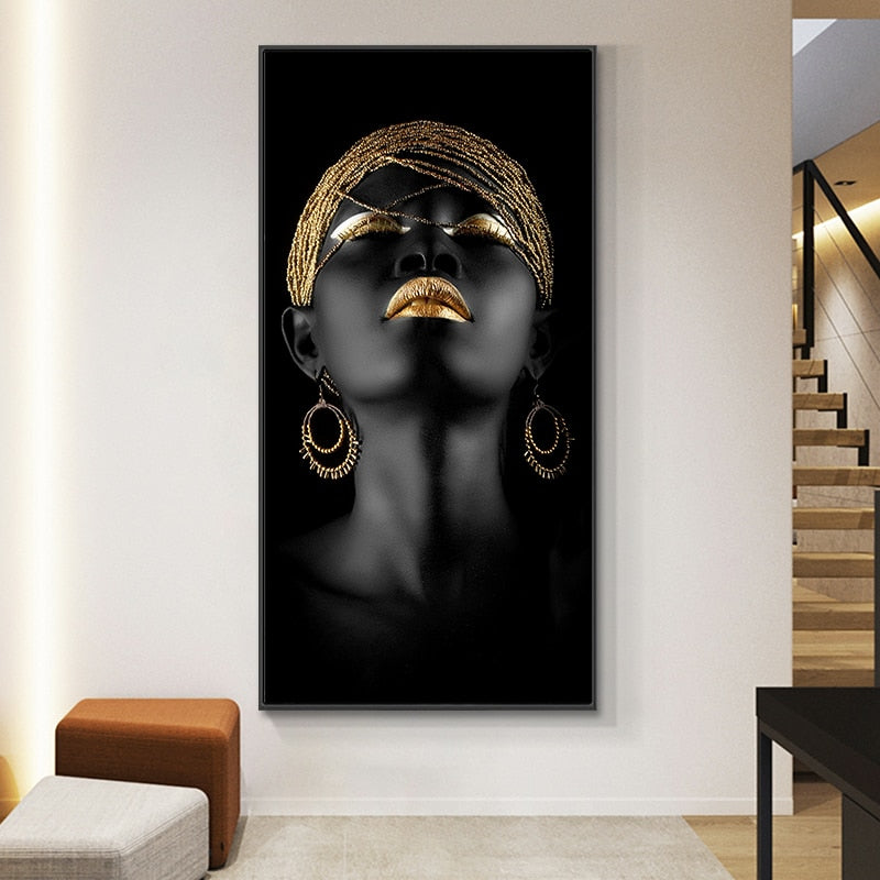 Quadro Deluxe "Ouro e África"