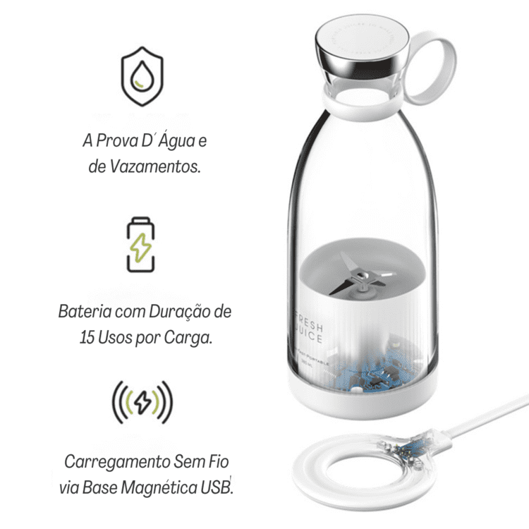 Liquidificador Portátil e Mixer Sem Fio | Pacasa