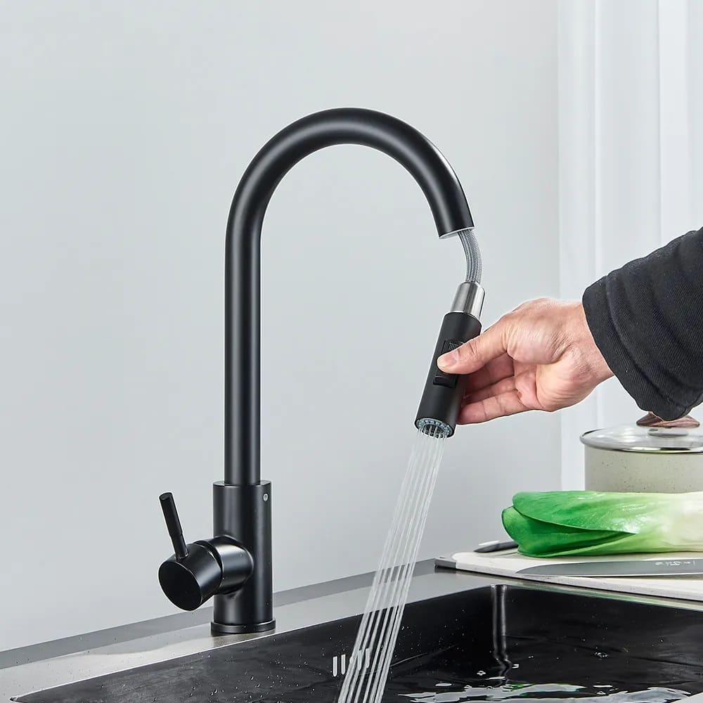 Torneira Monocomando Itália Com Ducha Extensível Pull-Out