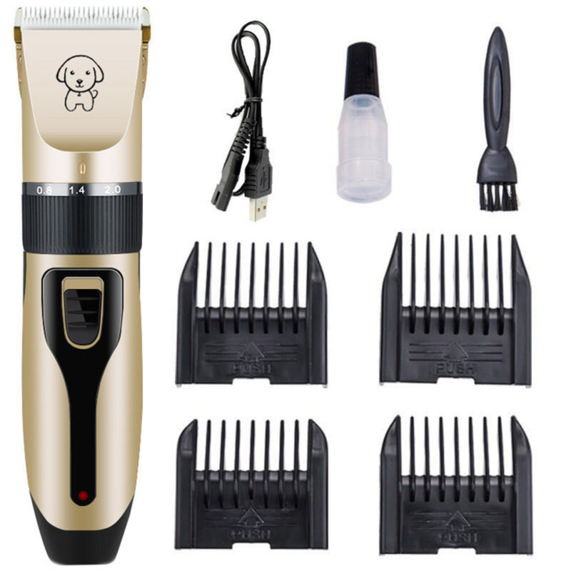Máquina Aparadora de Tosa pet Bivolt + 4 Pentes Brinde