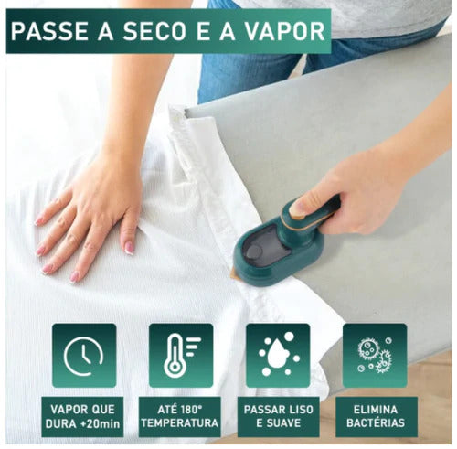 Ferro de Passar Roupas Portátil para Viagem - Easy Pass™ | Linha Home Pacasa