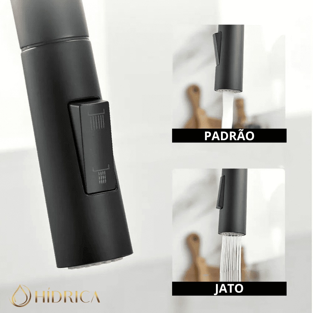 Torneira Monocomando Itália Com Ducha Extensível Pull-Out