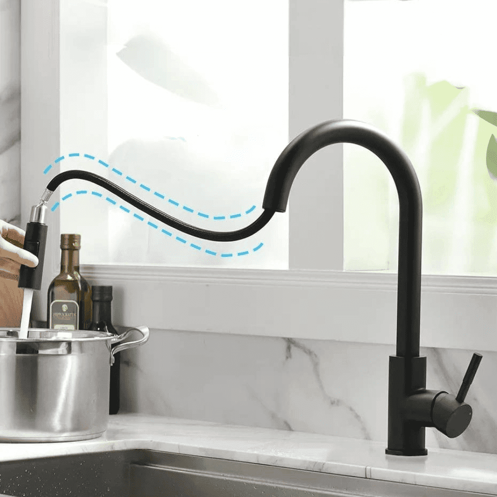 Torneira Monocomando Itália Com Ducha Extensível Pull-Out