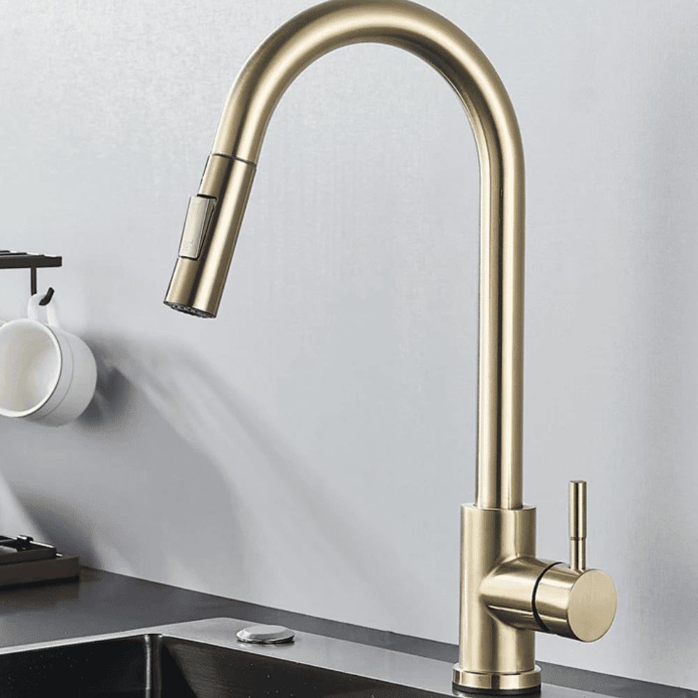 Torneira Monocomando Itália Com Ducha Extensível Pull-Out