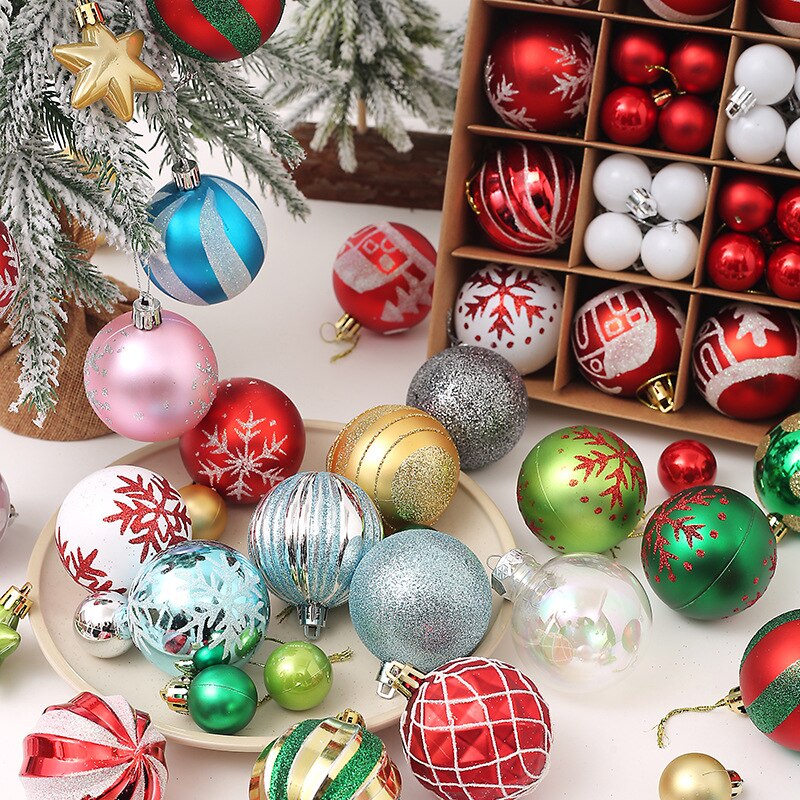 Bolas Para Arvore de Natal 44 Pçs