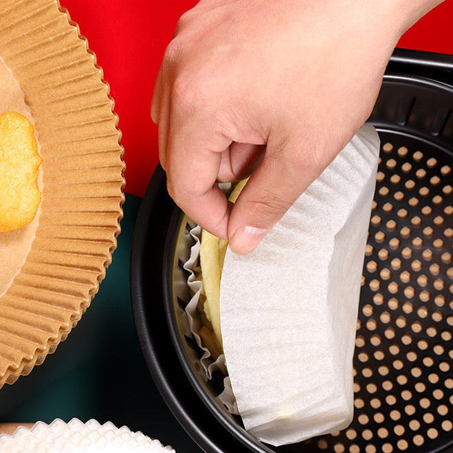 Forro de Papel à Prova de Óleo para Air Fryer