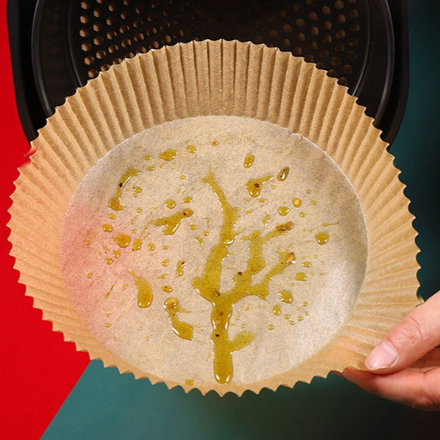 Forro de Papel à Prova de Óleo para Air Fryer