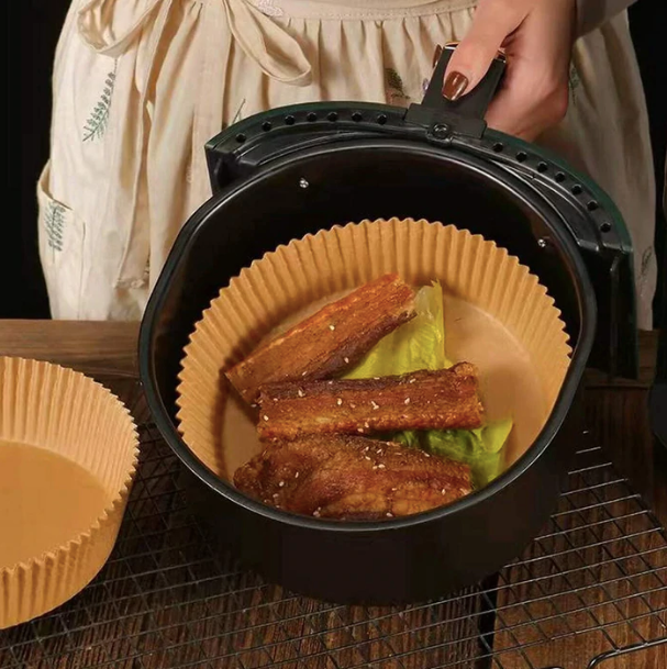 Forro de Papel à Prova de Óleo para Air Fryer