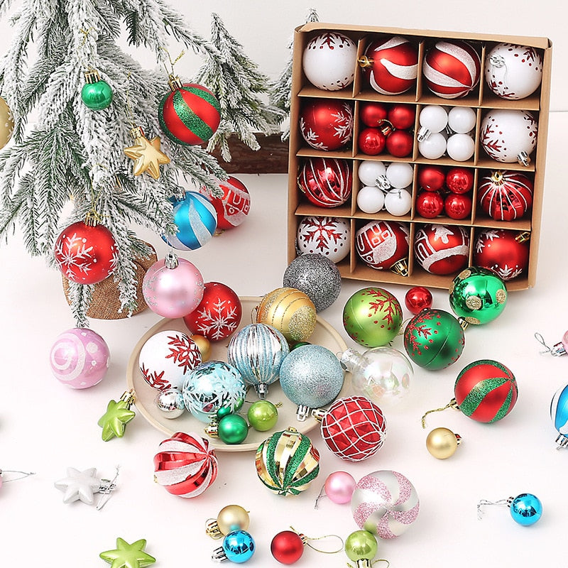 Bolas Para Arvore de Natal 44 Pçs