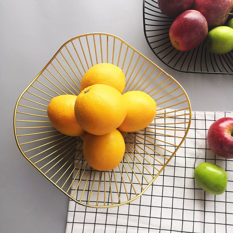 Fruteira de Mesa Moderna em Metal