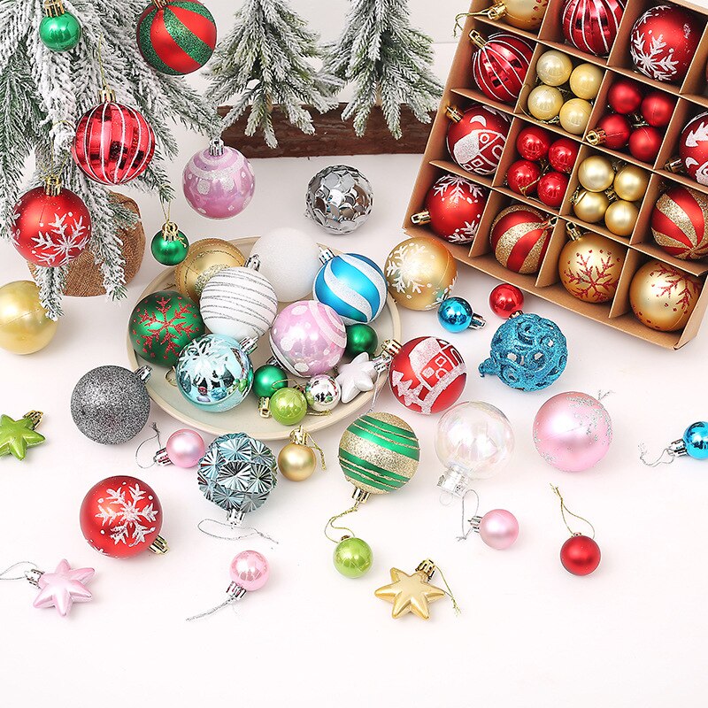 Bolas Para Arvore de Natal 44 Pçs