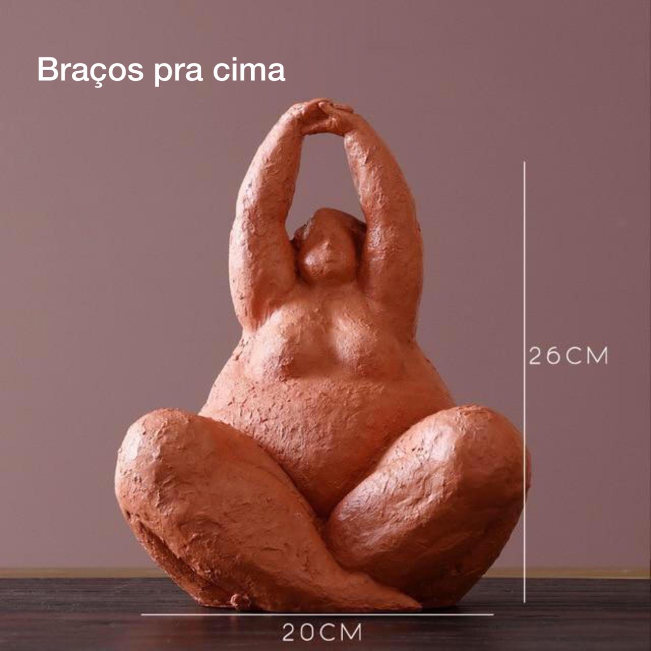 Estátua Vintage Abstrata Mulher Alta Textura