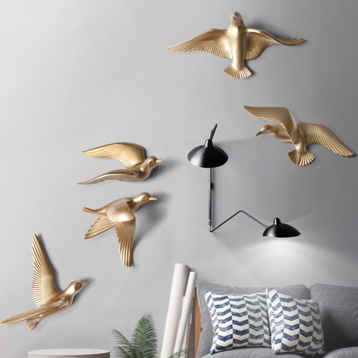 Voo da Harmonia: Esculturas de Parede Birds