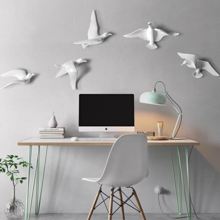 Voo da Harmonia: Esculturas de Parede Birds