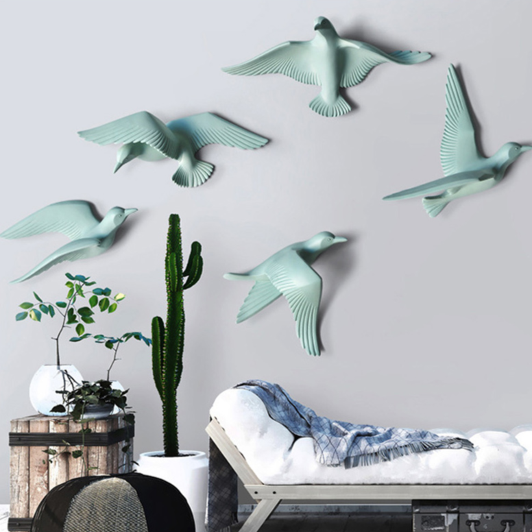 Voo da Harmonia: Esculturas de Parede Birds